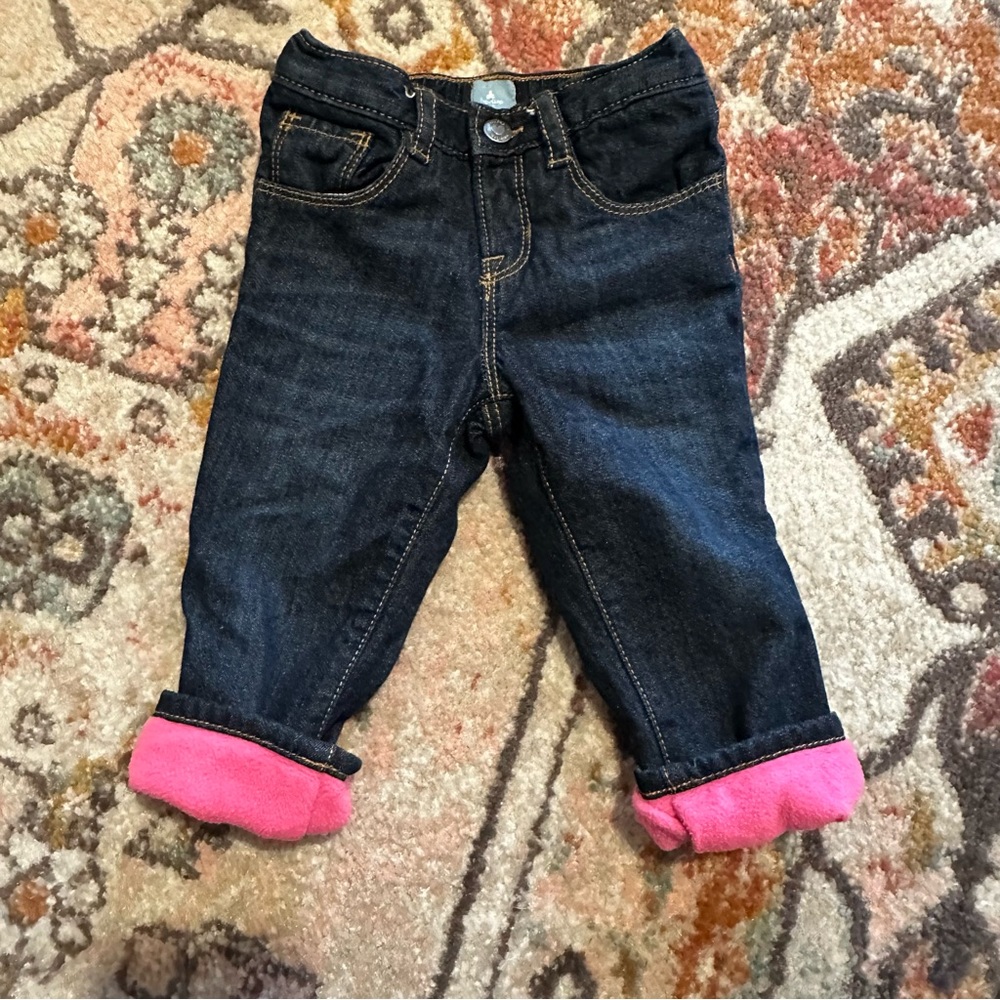 Fleece lined jeans